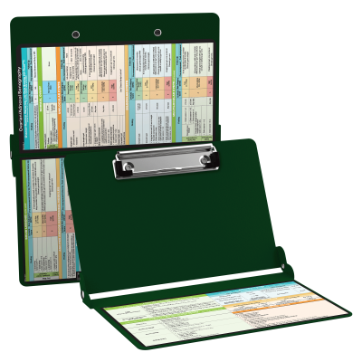 WhiteCoat Clipboard® - Green Ovarian/Adnexal Sonography Edition